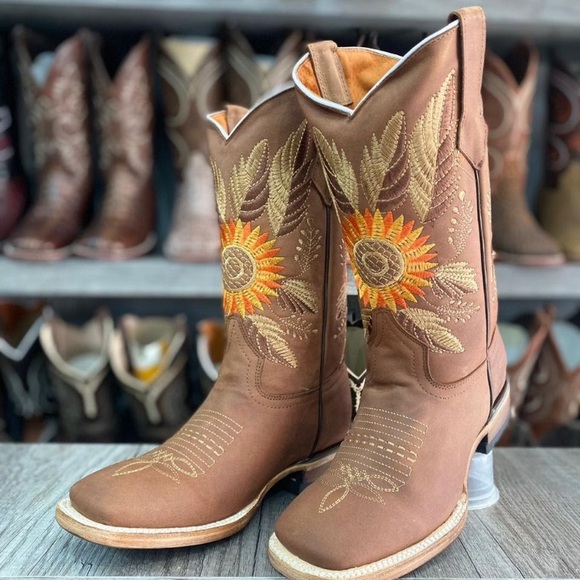 Womens 100% real leather boots - Picture 12 of 16